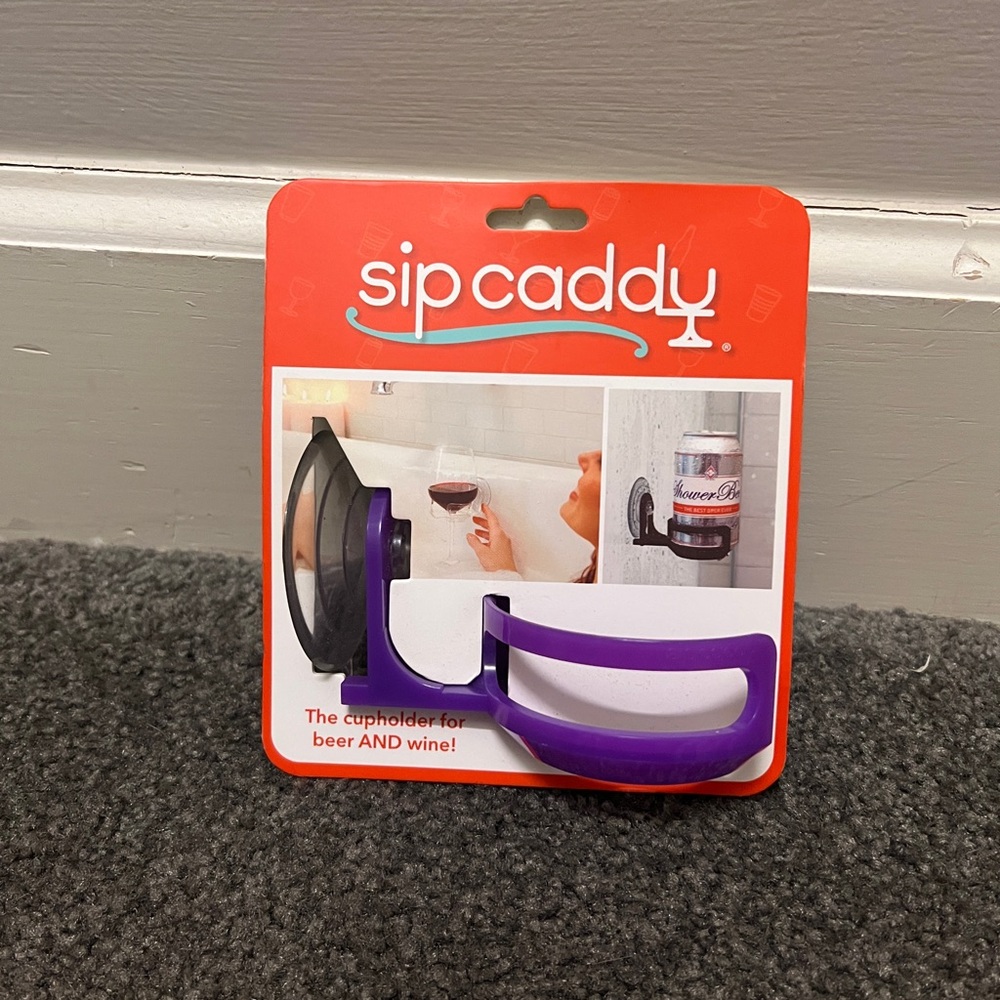 NWT SipCaddy Purple Cup Holder